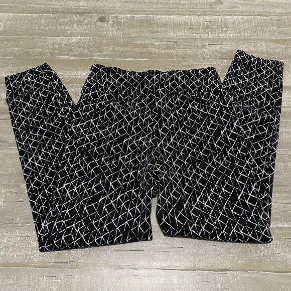 Larry Levine Pants Women’s Size 10 Black & White Pull On Pants - Picture 8 of 10